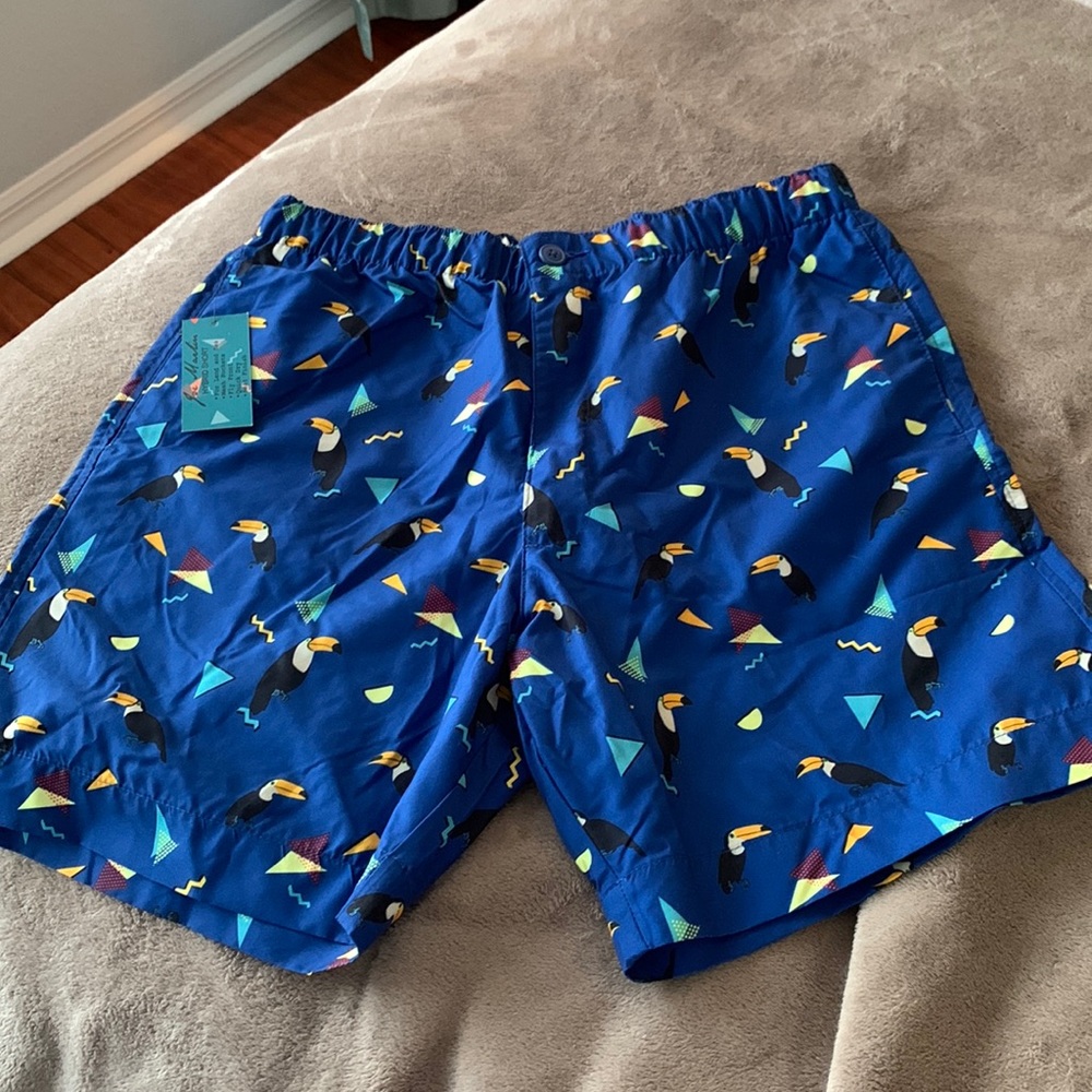 Joe Marlin Sapphire Sea Swim Shorts Size Large Brand New With Tags